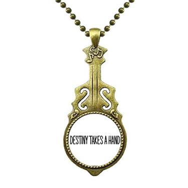 Imagem de Destiny Takes A Hand Art Deco Presente Fashion Colar de Guitarra Antiga Joia Música
