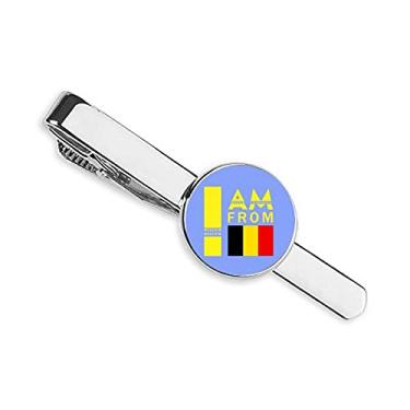 Imagem de Clipe de gravata I Am From Belgium para presente de homem de negócios