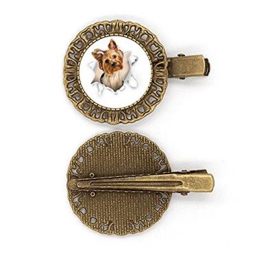 Imagem de Animal Paper Break Shocks Chihuahua grampo de cabelo Broche Presilha de cabelo