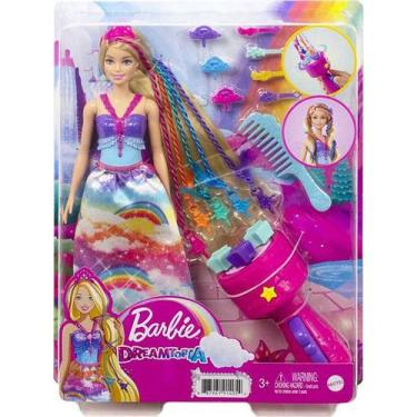 Imagem de Boneca Barbie Princesa Tranças Magicas Gtg00 Mattel