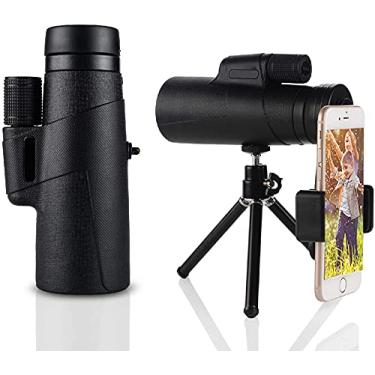 Imagem de 10X42 HD High Power Monocular Scope para Adultos, telescópio monocular de starscope , zoom monocular atualizado Lente FMC & Prisma BAK4, Monocular antipoeira à prova d'água com tripé adaptador de smartphone