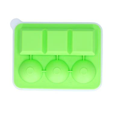 Imagem de Máquina de fazer bolas de gelo, bandeja de gelo de silicone, cubos de gelo de silicone com design de funil para bares para hotéis (verde claro)