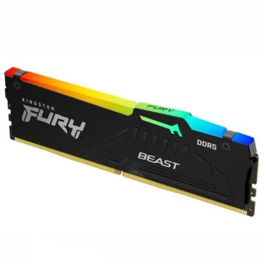 Imagem de Memoria DDR5 Kingston Fury Beast RGB 16GB 5200Mhz KF552C40BBA-16
