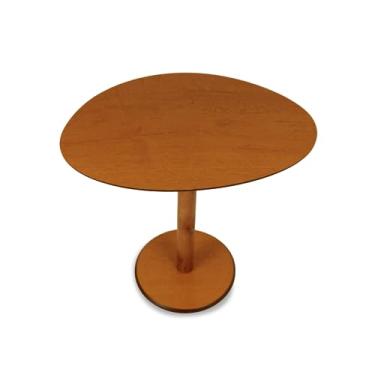 Imagem de Mesa Lateral Heming Design Orgânico para Quarto 50x64cm - Mel