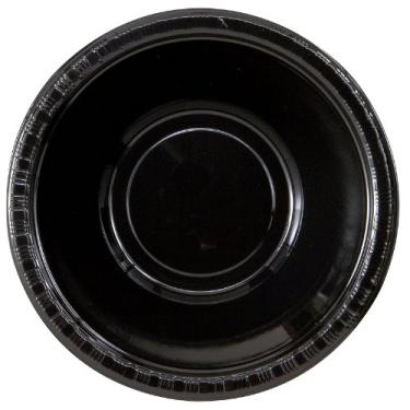 Imagem de Creative Converting Tigela de plástico Touch of Color, suprimentos para festa, 340 g, preta, 28134051