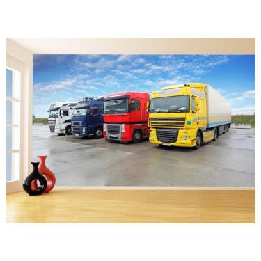 Imagem de Papel De Parede 3D Caminhão Estrada Carga 3,5M Cxr125