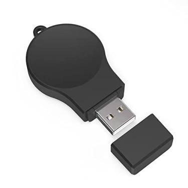 Imagem de Suporte de carregamento sem fio carregador USB durável 5V/0,5A base de carregamento preta para Samsung Galaxy Watch 4/Watch 3/Active/Active 2 Smartwatch