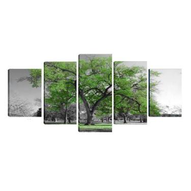 Imagem de Quadro 70X150cm Em Impressão Digital  Árvore Verde Atelier Valverde