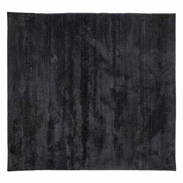 Imagem de Tapete Sala Escritório Quadrado 1,20m X 1,20m Antiderrapante (Preto)