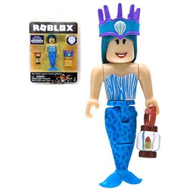 Imagem de Roblox Gold Collection Neverland Lagoon: Crown Collector Mermaid Single Figure Pack with Exclusive Virtual Item Code