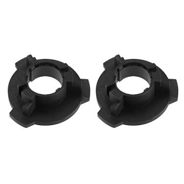 Imagem de A ABSOPRO H7 farol baixo carro farol LED lâmpada base suporte adaptador soquete retentor para Cross Lavida preto 1 par