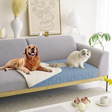 Imagem de Tcksstex Capa de cama de cachorro impermeável e antiderrapante e cobertor para animais de estimação tapete de cama para animais de estimação, protetores de colchão para incontinência de carro capa de sofá para a maioria dos gatos cães, animais de estimação 