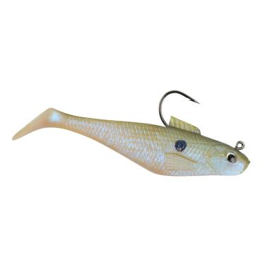 Imagem de Berkley Isca de pesca PowerBait Pre-Rigged Swim Shad, 3 polegadas | 8 cm, aroma e sabor irresistíveis, perfil realista, pronto para pescar, ideal para robalo, walleye, lúcio e mais