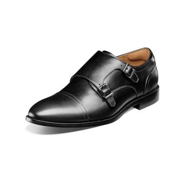 Imagem de Florsheim Sapato Oxford masculino Rubano bico duplo Monk, Preto, 13 Wide