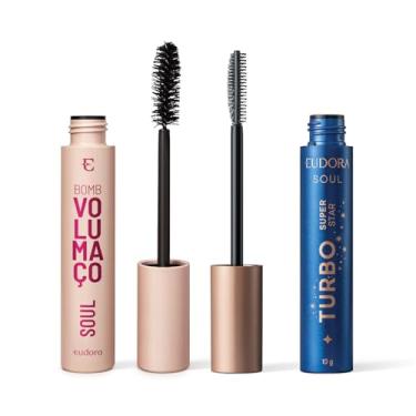 Imagem de Eudora Kit Soul Cílios: Máscara Volumaço Bomb 10g + Máscara Super Star 10g