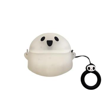 Imagem de TSVSXS Linda capa compatível com Samsung Galaxy Buds3/Galaxy Buds3 Pro (2024) com anel, capa protetora de silicone à prova de choque de anime luminoso engraçado para homens e mulheres