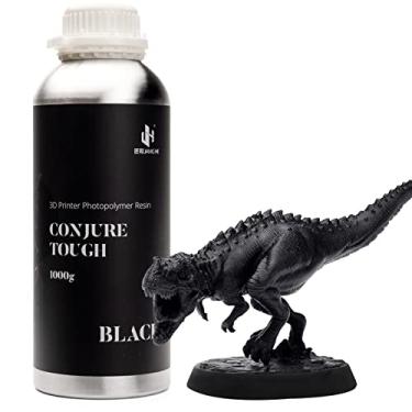 Imagem de Chitu Systems Conjure Tough Resin Resina para impressora 3D Resina não quebradiça e durável, Resina de fotopolímero padrão de cura UV de 405 nm para impressora 3D (preto 1000g)
