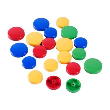 Imagem de QRD Arcade Stick Button Caps, Colorful Hotswap Arcade Buttons Caps 28mm 22mm for Maestro S3 Arcade Stick Leverless