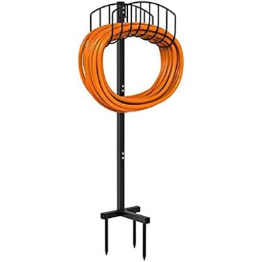 Imagem de Suporte Para Mangueira De Jardim Cabide De Mangueira Autônomo, Suporte De Mangueira De Água Livre De Metal, Organizador De Cabide De Armazenamento De Tubo Flexível Resistente Para Gramado, Quintal