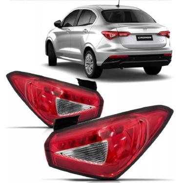 Imagem de Par Lanterna Traseira Cronos 2018 2019 2020 2021 2022 2023 Canto