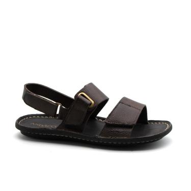 Imagem de SANDALIA MASCULINA DE VELCRO EM COURO ANDACCO - 8848-Masculino