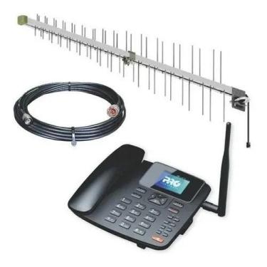 Imagem de Celular Rural 4G Pro connect + Antena + Cabo 15m - PROELETRONIC
