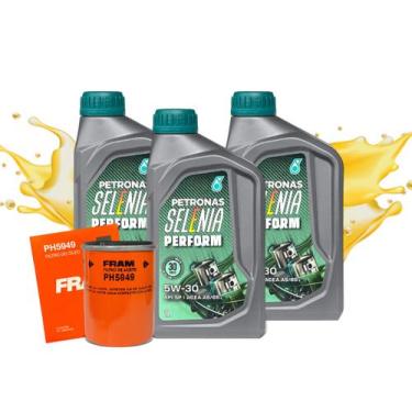 Imagem de Kit Oleo 5W30 API SN Selenia Perform 100% Sintetico 3L + Filtro Oleo U