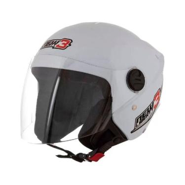 Imagem de Capacete Moto Aberto New Liberty 3 Branco Viseira Cristal Inmetro Tama