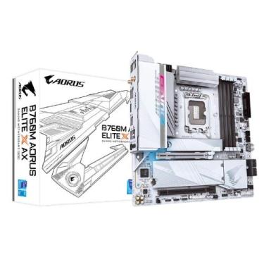 Imagem de Placa Mãe Gigabyte B760M Aorus Elite X AX, Chipset B760, Intel LGA 170