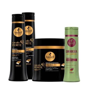Imagem de Haskell Cavalo Forte - Sham Cond Máscara 500g + Shampoo Bananeira 300m