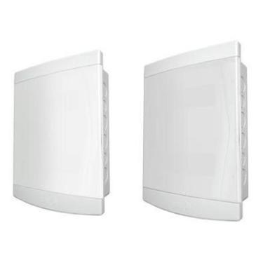 Imagem de  eletro quadro distribuição 12/16 embutir com barramento * branca  - t