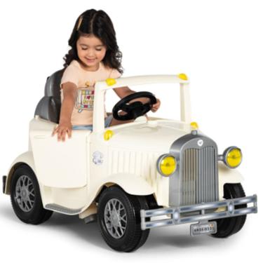 Imagem de Carrinho de Passeio e Pedal Bebe Calesita Calhambek A Branco