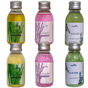 Imagem de Kit 3 Sais De Banho 3 Espumas Banheira Spa Hidro 3 Aromas - Bagnare
