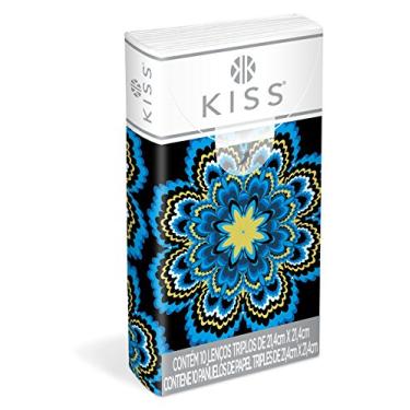 Imagem de Kiss Lenço Facial de Bolso Folha Tripla Branca, 10 Lenços, Embalagens Sortidas