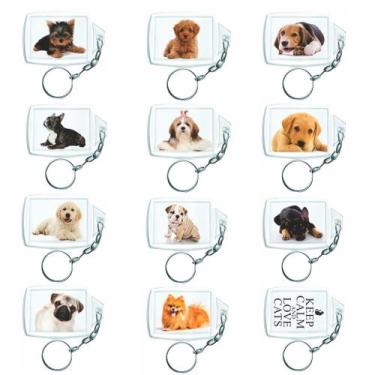 Imagem de Chaveiro Acrílico Personalizado Pet 3x4 Lembrancinha 30 Unid - Russo A