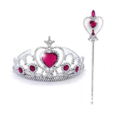 Imagem de Kit Princesa Gelo Frozen Varinha Tiara Halloween Carnaval - Bwx