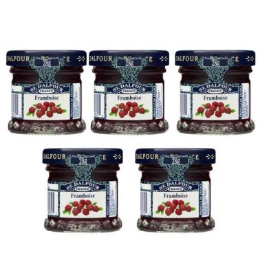 Imagem de Kit 5 Geleia Importadas Mini St Dalfour Framboesa Degustação - St. Dal