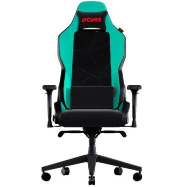 Imagem de Cadeira Gamer Sentinel Mint Green Almofada Magnética e Suporte de  Lom