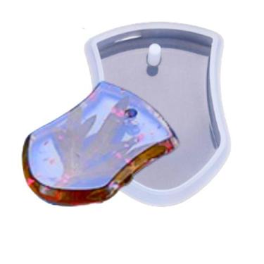 Imagem de Molde De Silicone Formato Tag Pequena Modelo 2 - Ohana Quimicos