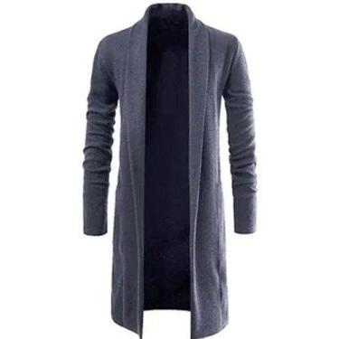 Imagem de Cardigan de Moletom Kimono Sobretudo Blusa De Frio Masculino Swag Ca2M