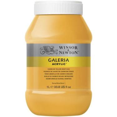Imagem de Tinta Acrílica Galeria Winsor Newton 1L Cad Yellow Deep Hue - Winsor &