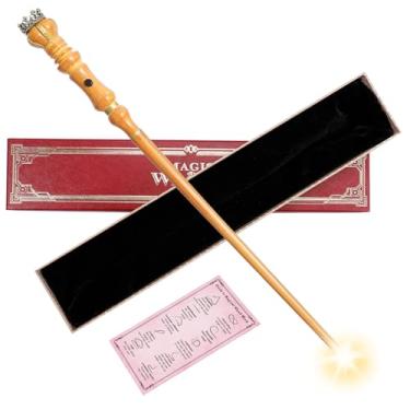 Imagem de Light Up Magic Wizard Wand Rechargeable Illuminating Golden Wands for Witches Kids Boys Girls Party Gift, Crown