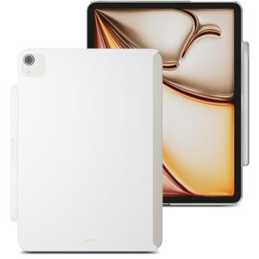 Imagem de MAGEASY CoverBuddy Lite para iPad Air 2024 de 11 polegadas - Capa para iPad Air compatível com teclado Magic e Apple Pencil Pro - Branca