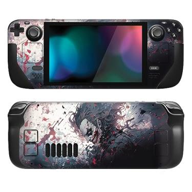 Imagem de PlayVital Conjunto completo de decalque de película protetora para LCD Steam Deck, adesivos personalizados capa de vinil para Steam Deck OLED - Killing Clown