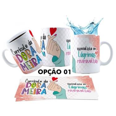 Imagem de Caneca 325ml Dorama Dorameira Currículo da Dorameira K-Drama - LARANJA