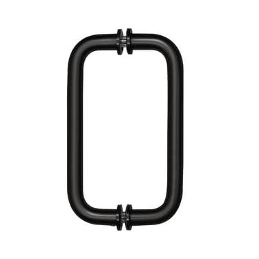 Imagem de CRL BM8X8MBL Preto fosco 20 cm Série BM Tubular Puxador Costas para Trás