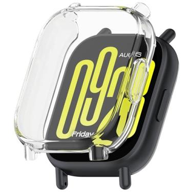 Imagem de Adequado para Redmi Watch 5 Active Capa para mulheres e homens, capa protetora de silicone colorida revestida com moldura protetora de tela para Redmi Watch 5 Active Smartwatch (transparente)