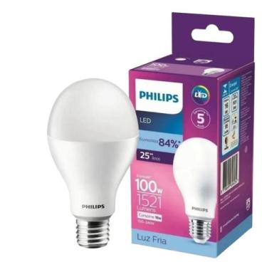 Imagem de Kit 19 Lâmpada Led Bulbo 16W = 100W 1521Lm Bivolt Philips, 110V/220V (