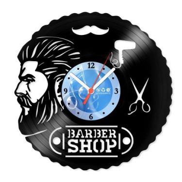 Imagem de Relógio De Parede Disco Vinil Comercial - Barber Shop 4 - VCM-023 - Mo