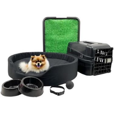 Imagem de Kit Pet Pequeno Cama Europa com Sanitário Grama e Transporte - Supri P